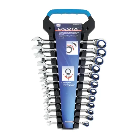 "Ringratschenschlüssel Set, 12-teilig, 8-19mm, 72 Zähne, umschaltbar image"