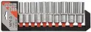 Steckschlüssel Set, 1/2 Zoll, 10-tlg, 10-24mm, Cr-V