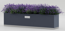 Balkonkästen, Stahl, 140cm, Blumenkasten, Balkonpflanzgefäß