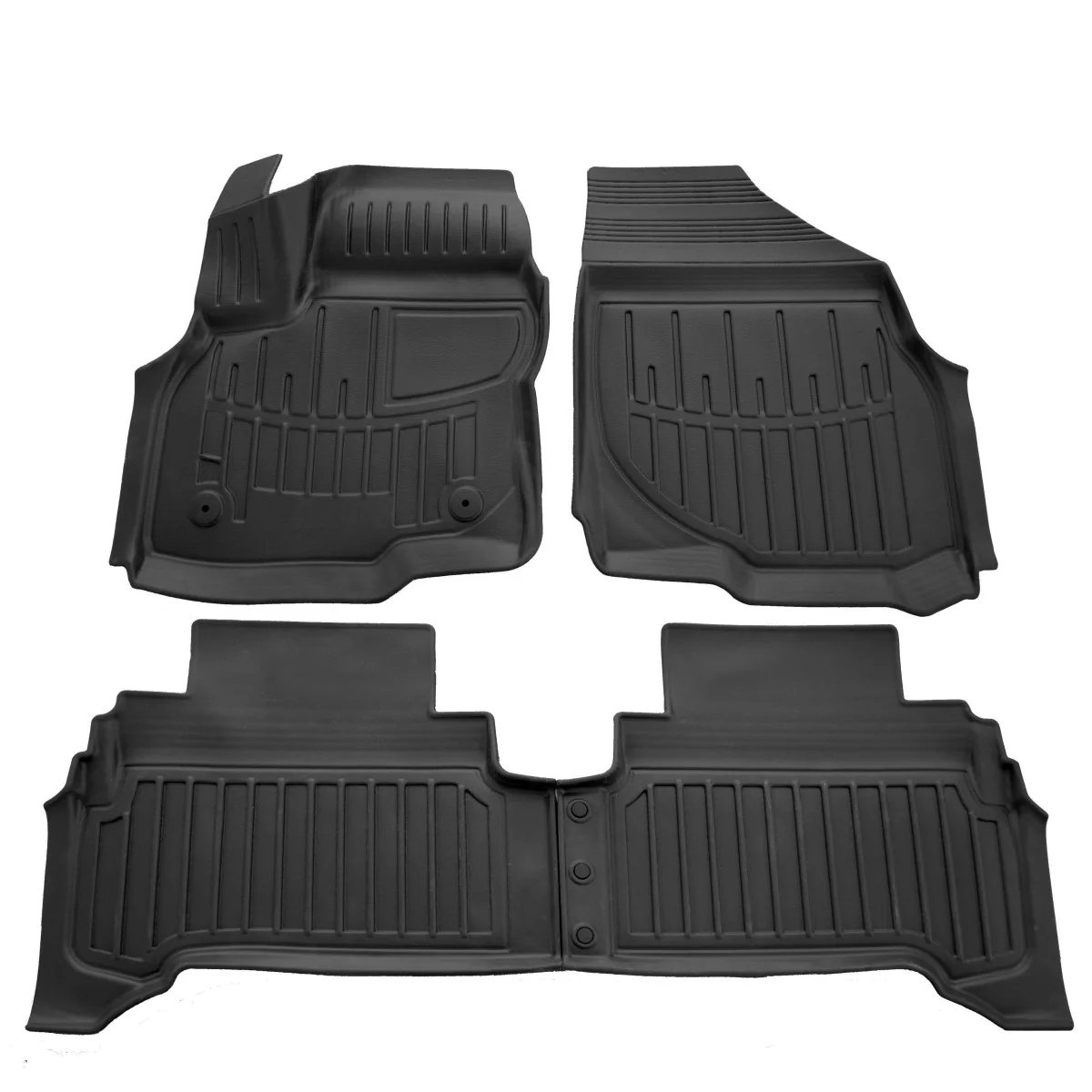 "Gummifußmatten Auto, 3D Autofußmatten für CHEVROLET Bolt (2016-2023), Passgenaue Gummimatten image"