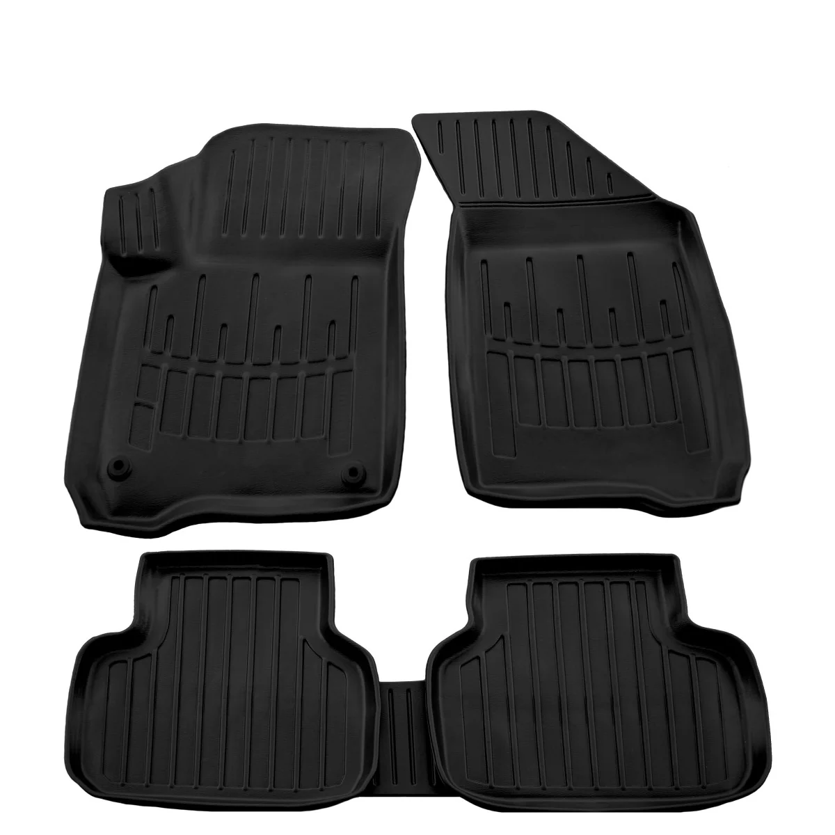 "DODGE Journey (2008-2019) 3D Gummifußmatten, rutschfest und schmutzabweisend image"
