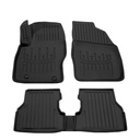 Gummifußmatten Auto für FORD Focus II (C307) (2004-2011), 3D, passgenau, Polyurethan, Hochrand
