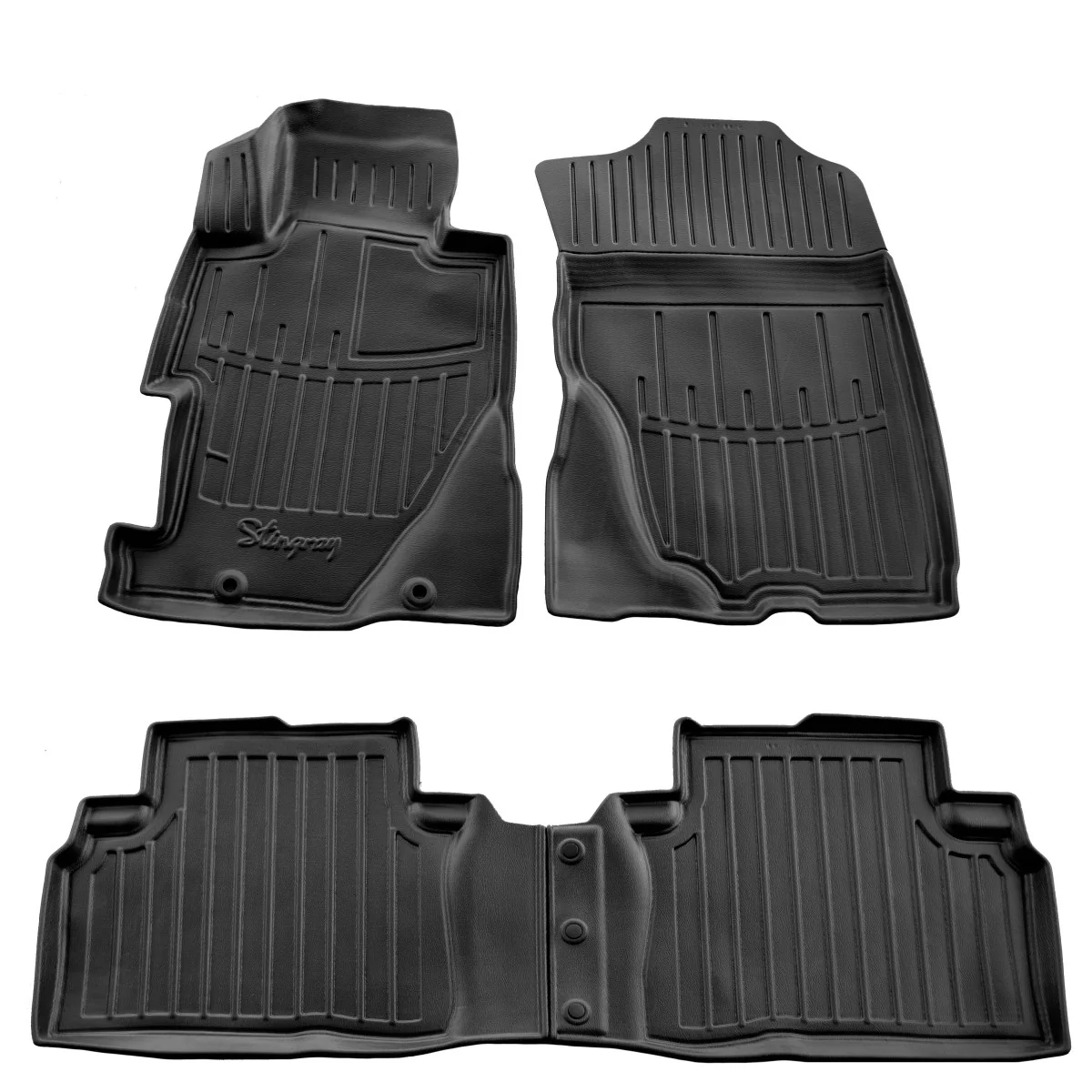 "Gummifußmatten Auto für HONDA Civic 4D (2006-2011), 3D, passgenau, Polyurethan image"