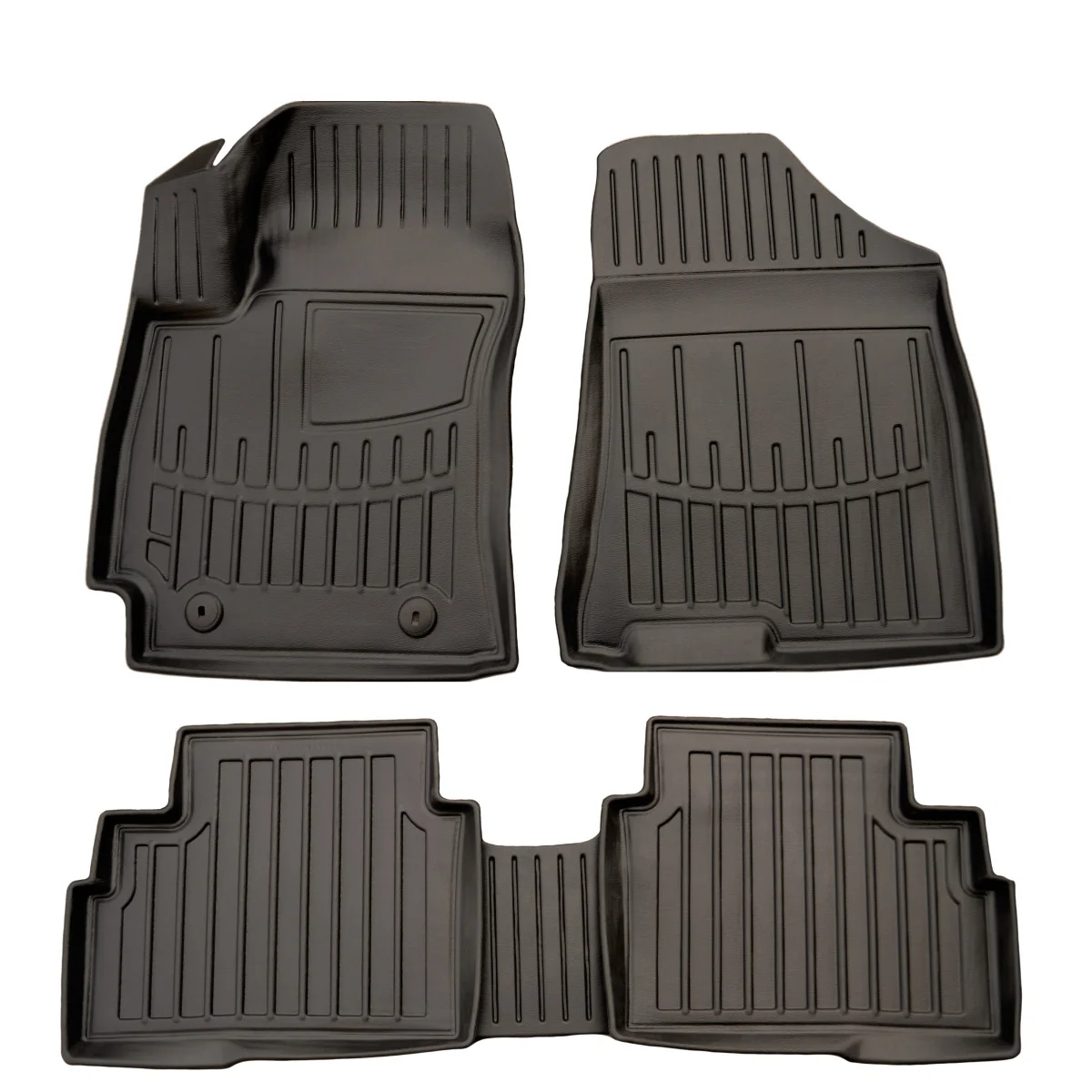 "Fußmatten Auto, 3D Gummimatten für HYUNDAI Kona (2023-), passgenau, Polyurethan, geruchsneutral image"