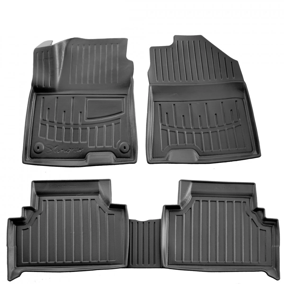 "Fußmatten Auto für HYUNDAI Kona Electric (2018-2023), 3D Gummimatten, passgenau image"