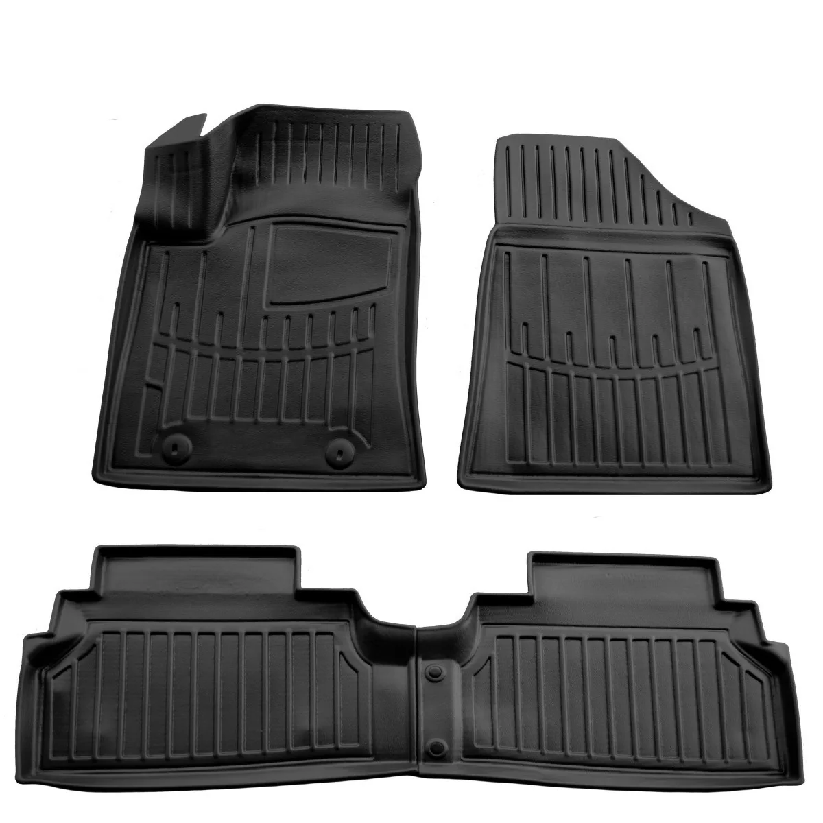 "Fußmatten Auto, Gummimatten Auto 3D für HYUNDAI Kona Electric (2023-...), passgenaue Autofußmatten image"