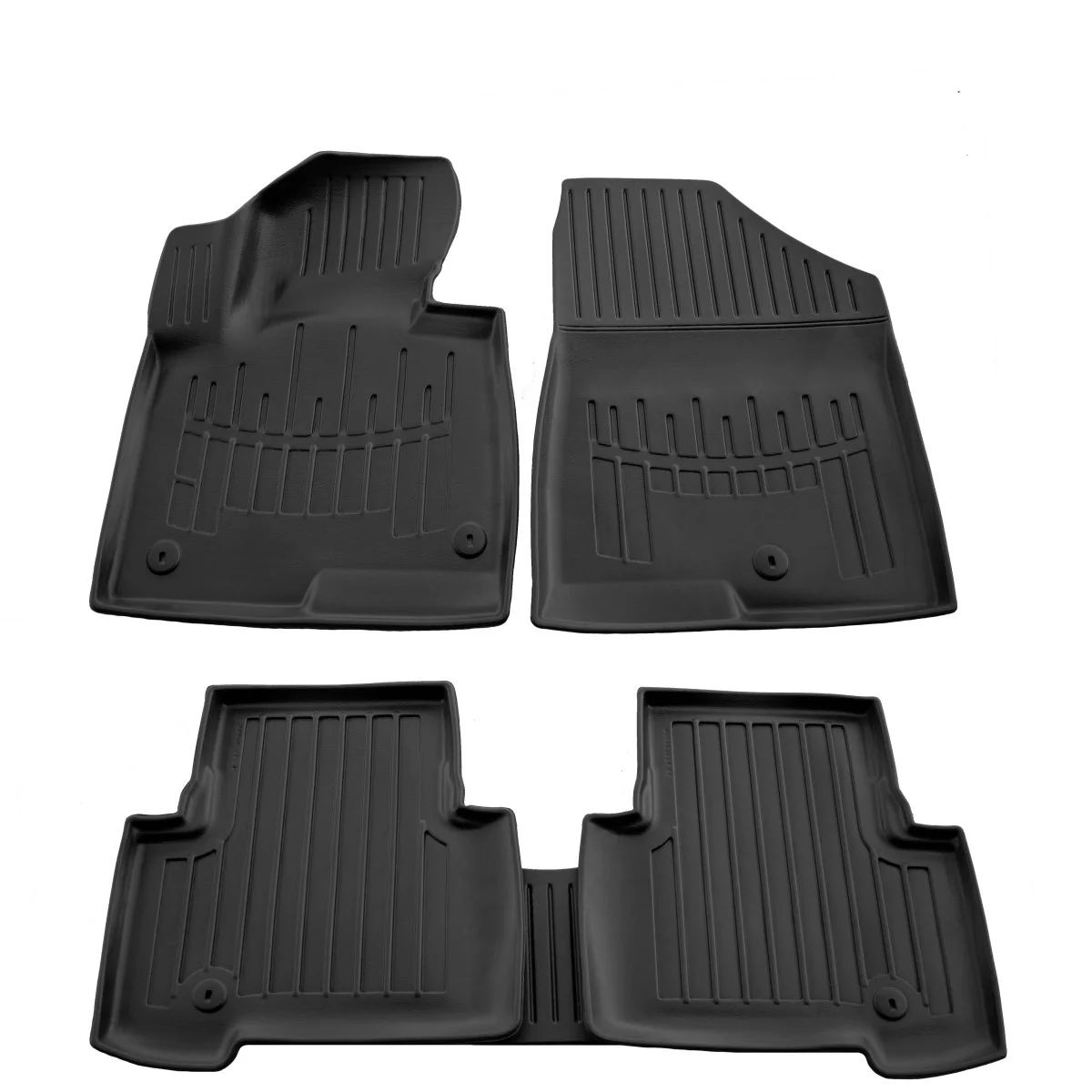 "Gummifußmatten Auto für HYUNDAI Santa Fe III (DM) (2012-2018), 3D, passgenau image"