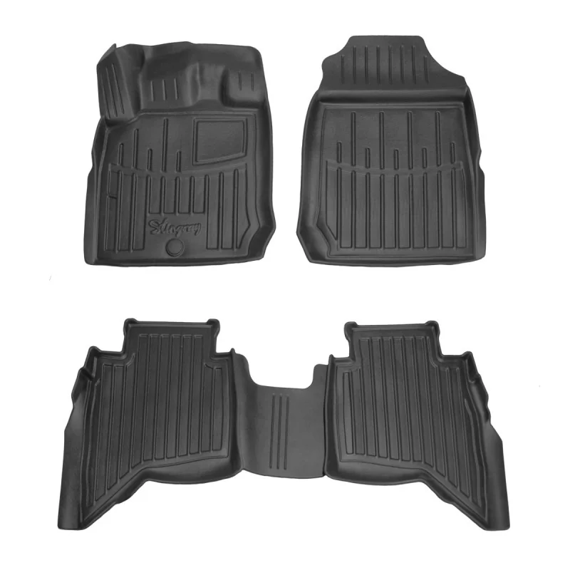 "Gummimatten Auto für ISUZU D-Max (RG) (2019-...), 3D, passgenaue Autofußmatten image"