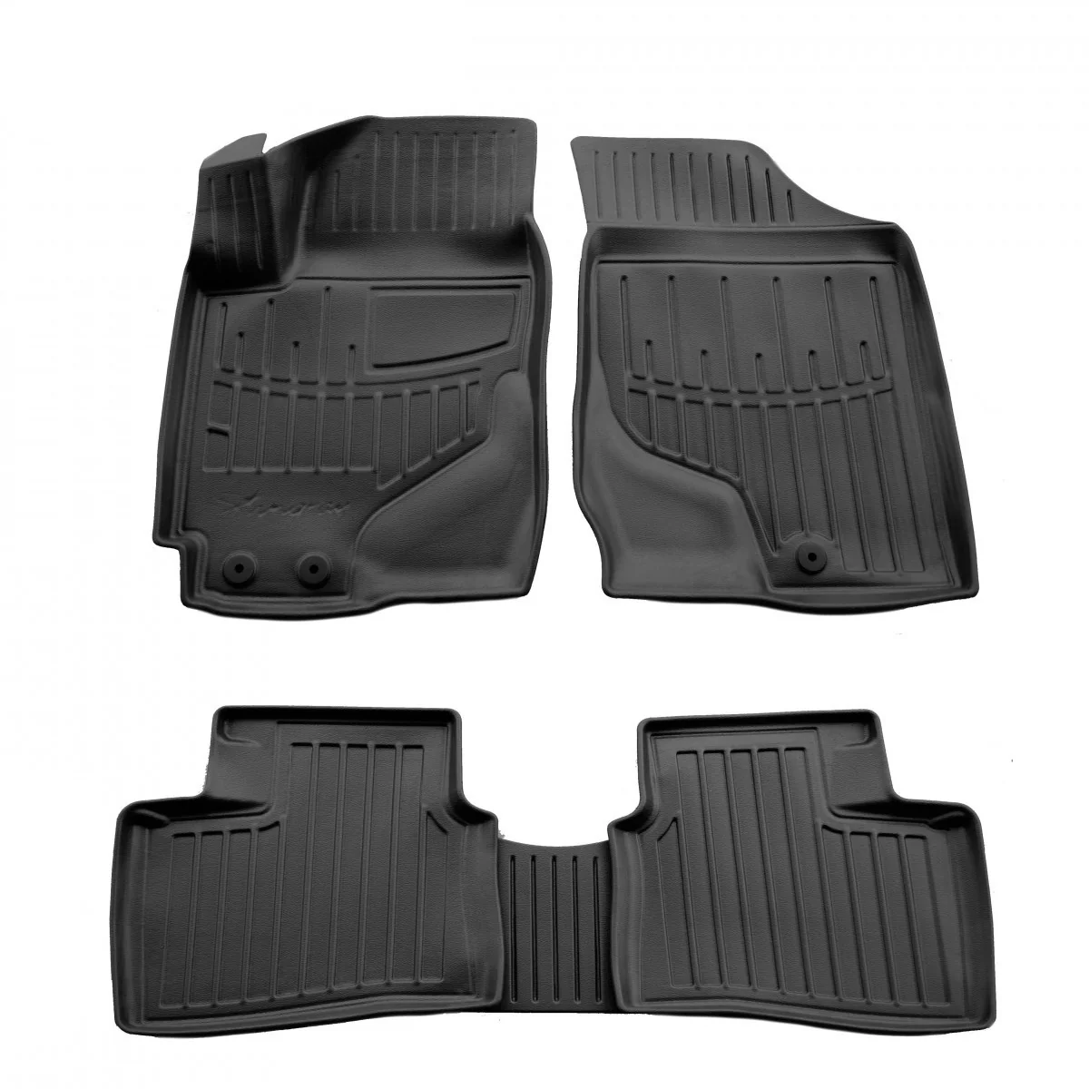 "Gummifußmatten Auto 3D für KIA Cerato (TD) (2008-2012), passgenau, Polyurethan image"