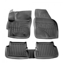 Gummifußmatten Auto für MAZDA 3 (BK) (2003-2009), 3D, passgenau, Polyurethan, mit hohem Rand