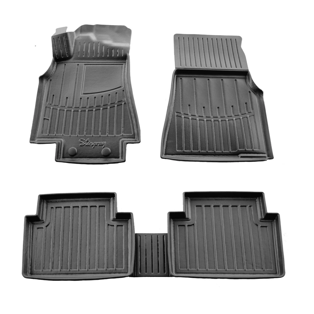 "Gummifußmatten Auto 3D für Mercedes W169 A (2004-2012), passgenau, Polyurethan, geruchlos image"