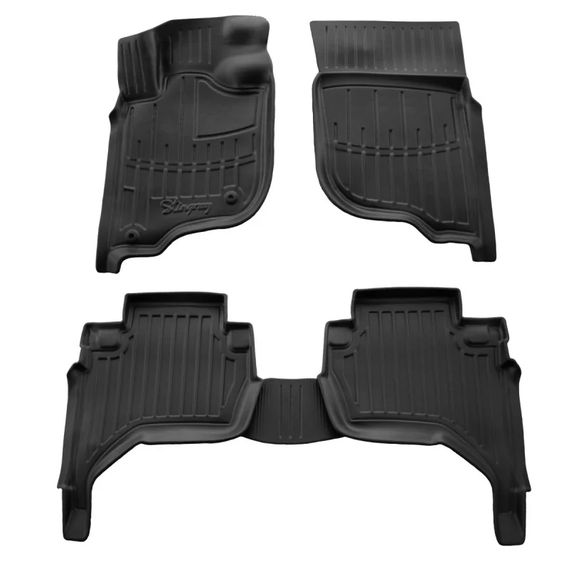 "Fußmatten Auto, 3D Gummifußmatten Set, passgenau für MITSUBISHI L200 (KAOT) (2006-2015) image"