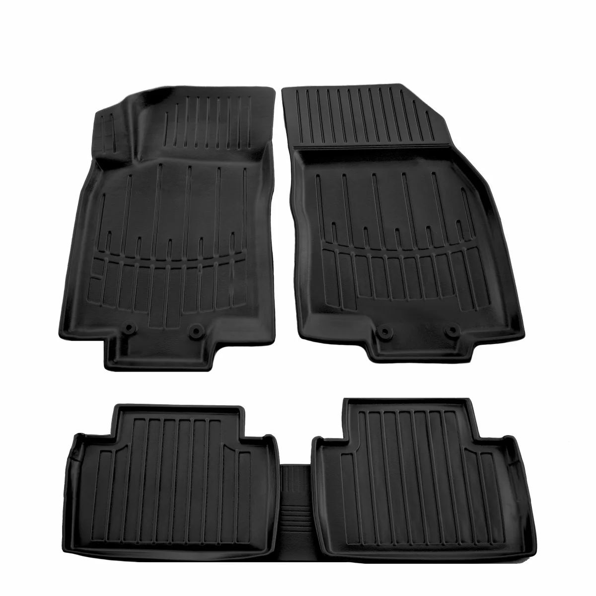 "Gummifußmatten Auto, Autofußmatten Gummi 3D für NISSAN Rogue (T32) (2013-2020), passgenaue Autofußmatten image"