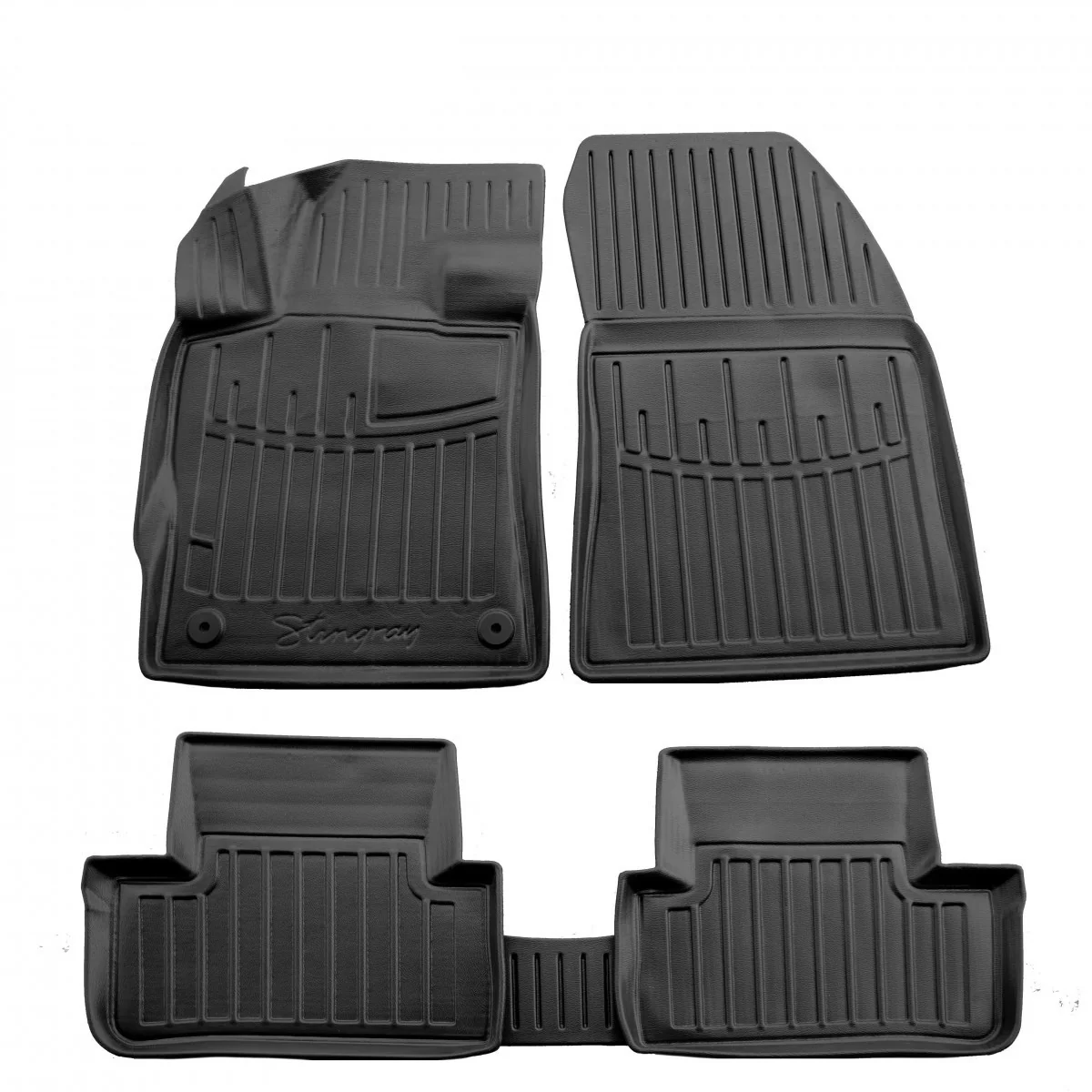 "Fußmatten Auto für PEUGEOT 308 III (P5) (2021-...), 3D Gummifußmatten, passgenau, Polyurethan image"