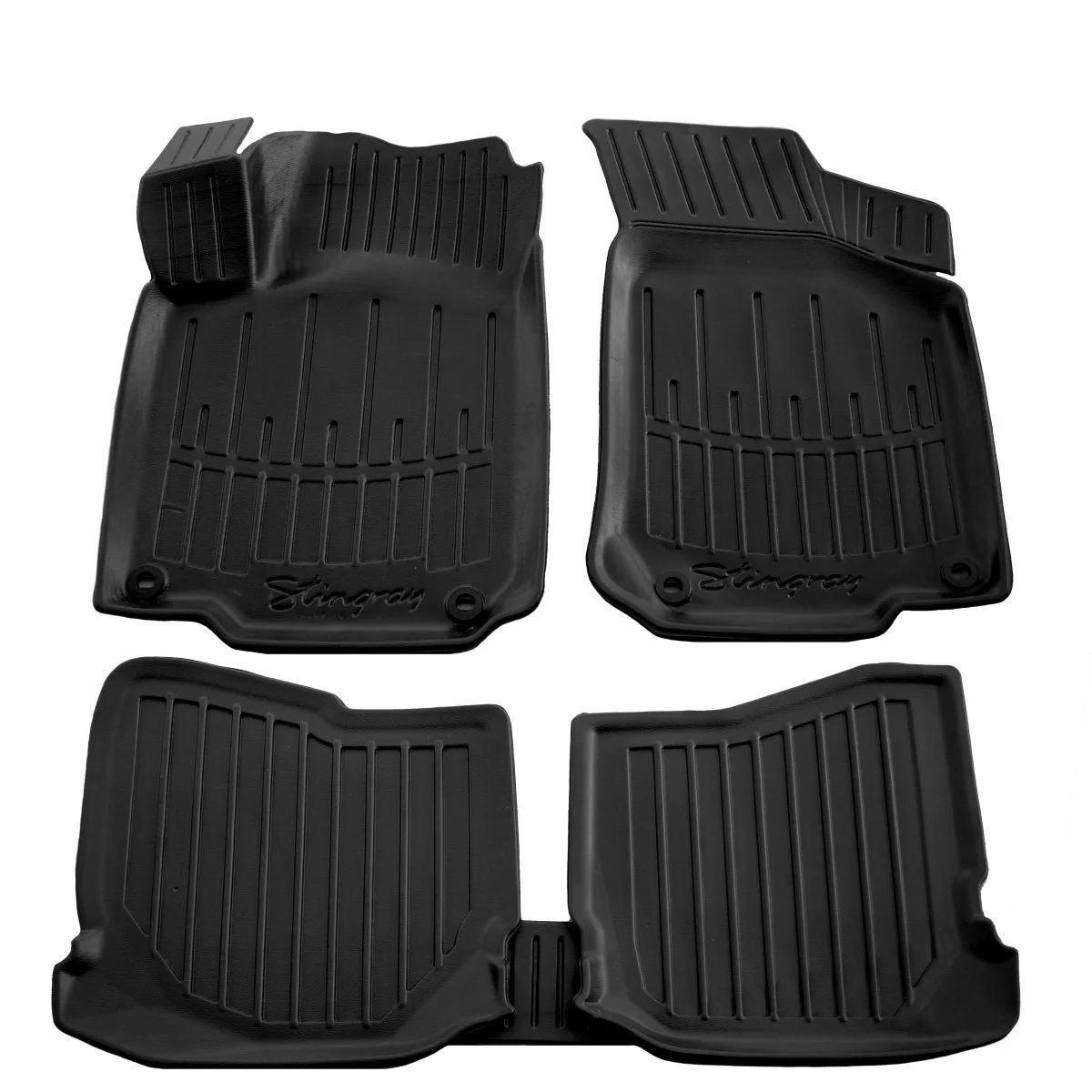 "Gummifußmatten Auto 3D für SKODA Octavia I (1996-2004), passgenau, hochrandig, Polyurethan image"