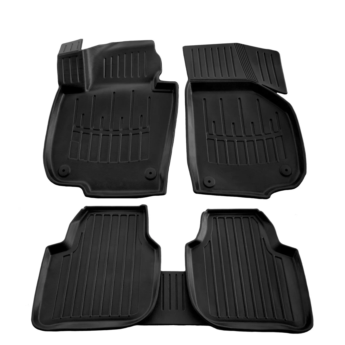"Fußmatten Auto für SKODA Superb II (3T) (2008-2015), 3D Gummifußmatten, passgenau, geruchlos image"