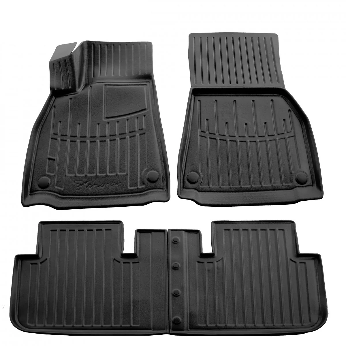 "Gummifußmatten Auto für TESLA Model S Plaid (2021-...), 3D, passgenau, rutschfest, hochwertig image"