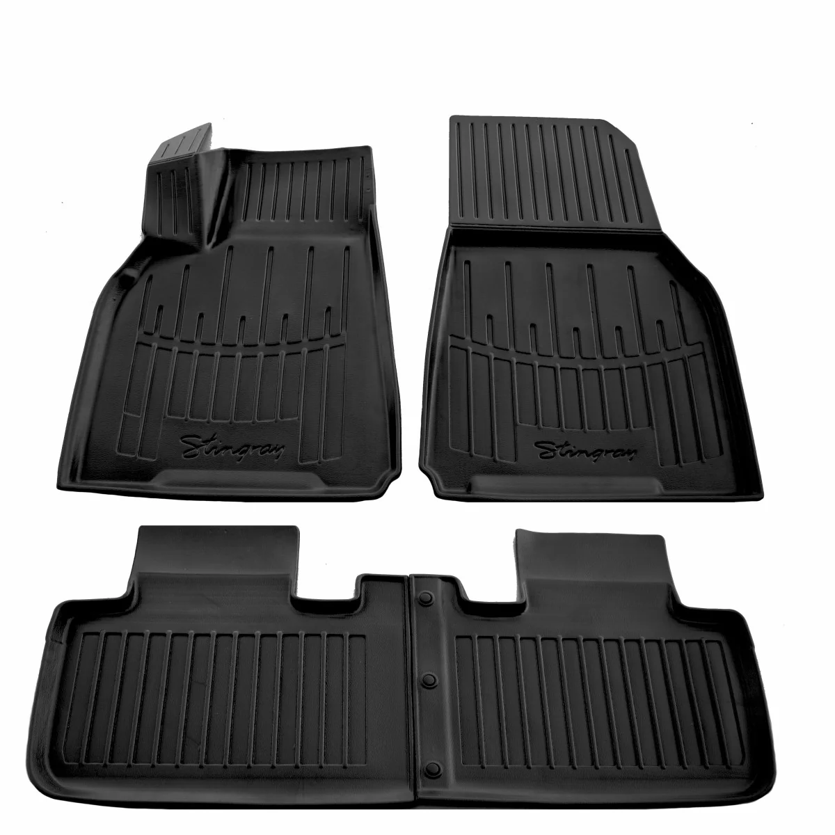 "Gummifußmatten Auto für Tesla Model Y (2019–), 3D, passgenau, mit hohem Rand, geänderte Befestigung image"