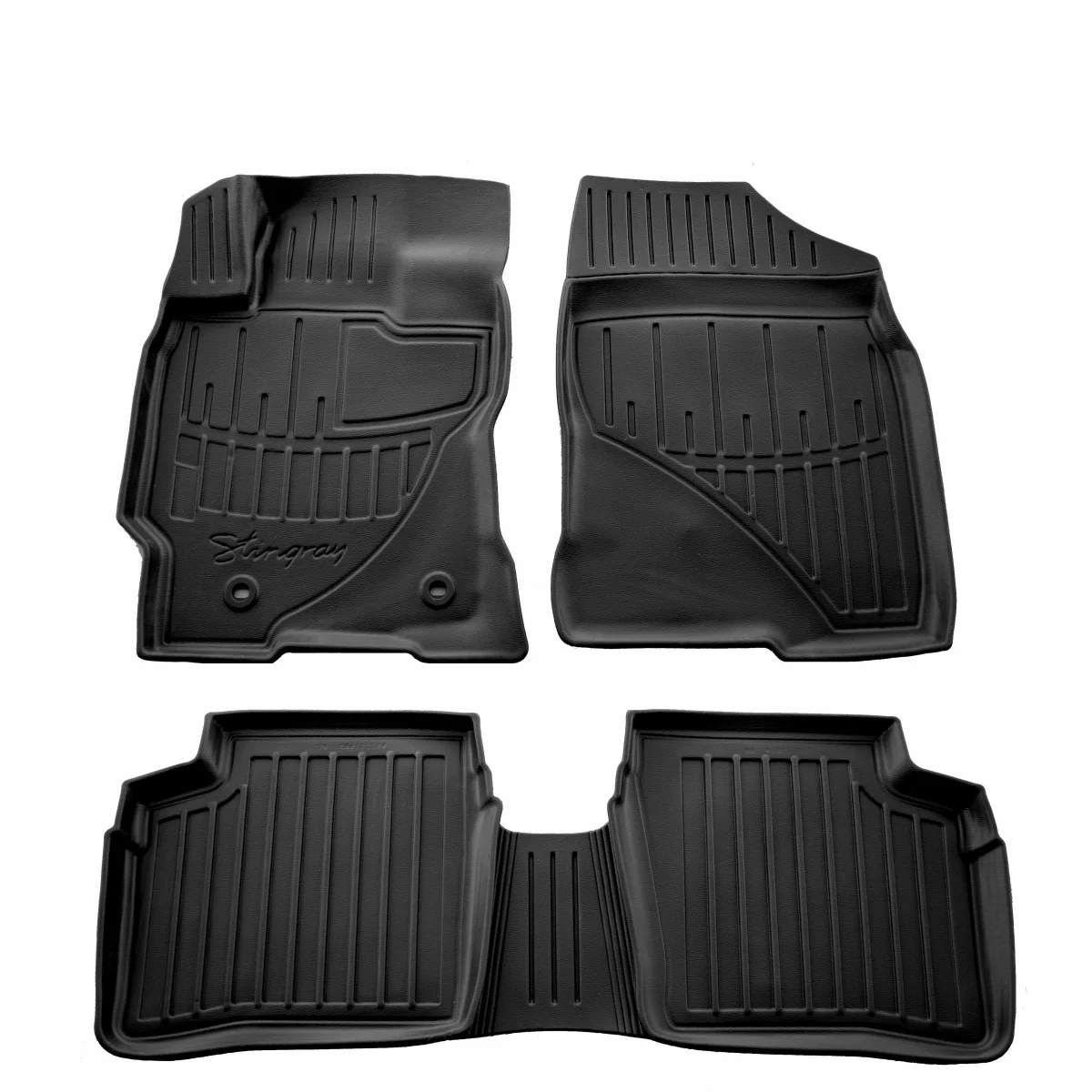 "Gummifußmatten Auto, 3D Fußmatten für TOYOTA Prius (NHW20) (2003-2009), passgenau, mit hohem Rand image"
