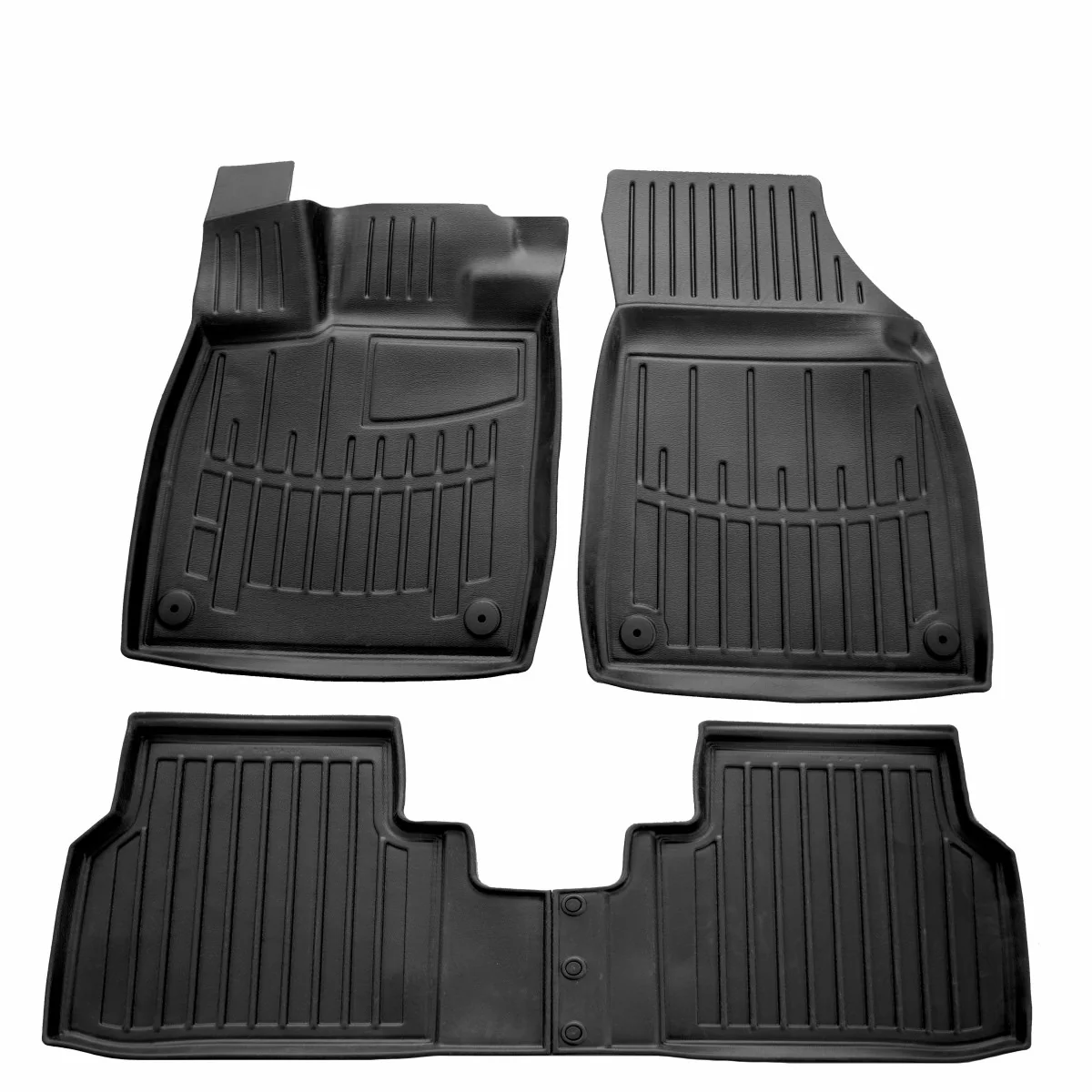 "Fußmatten Auto, Gummimatten Auto 3D für VOLKSWAGEN ID.4 (2020-...), passgenaue Autofußmatten image"