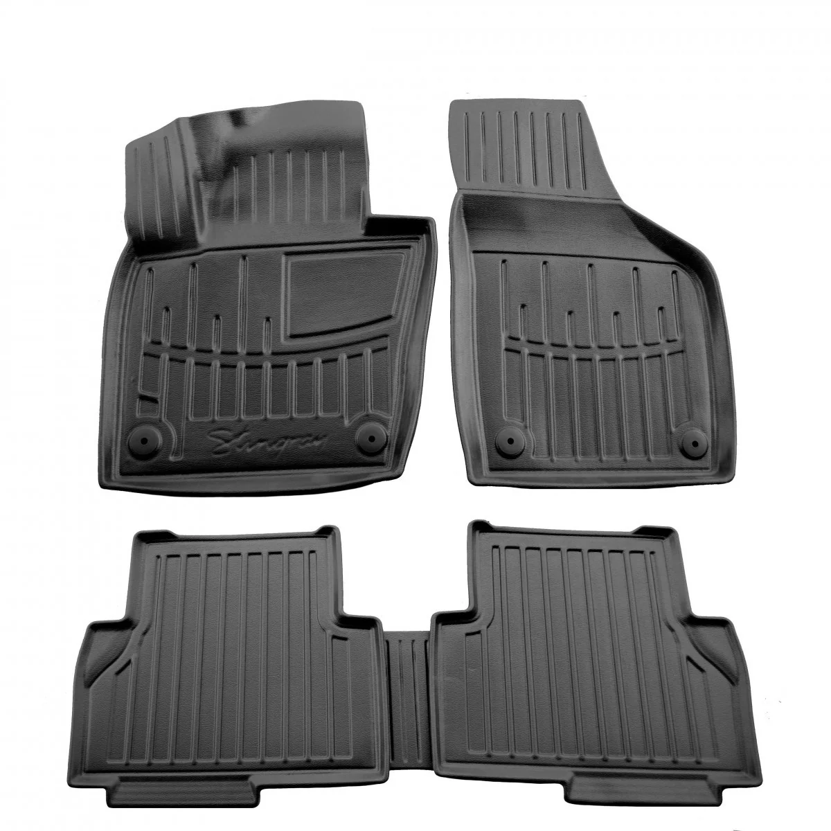 "Fußmatten Auto, 3D Gummimatten für Volkswagen Sharan II (2010-2022), passgenau, Polyurethan, geruchlos image"