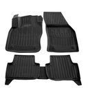 Gummifußmatten Auto für Volkswagen Tiguan II (2015-2024), 3D, passgenau, mit hohem Rand, geruchlos