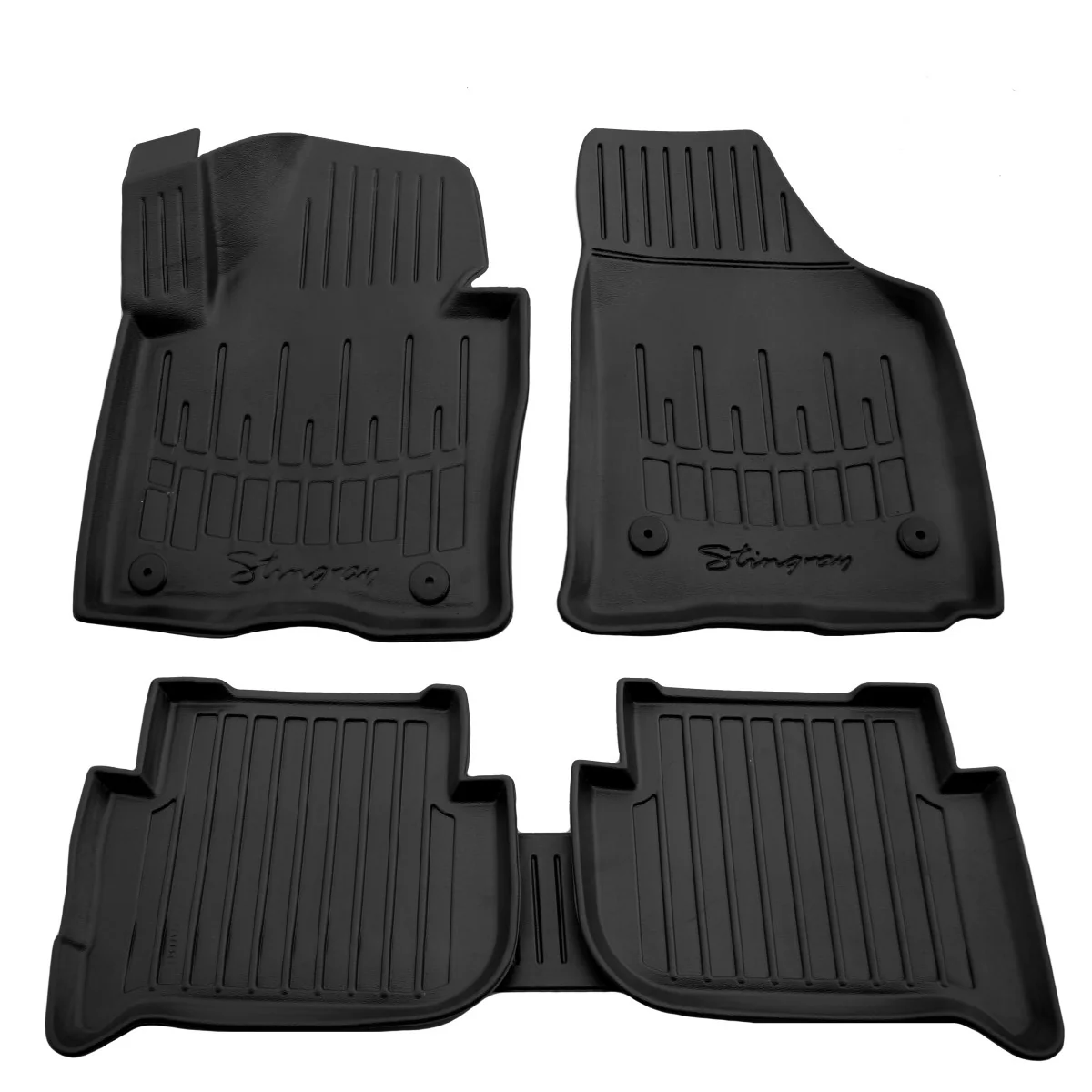 "Gummifußmatten Auto für VOLKSWAGEN Touran I (2003-2015), 3D, passgenau, Polyurethan image"