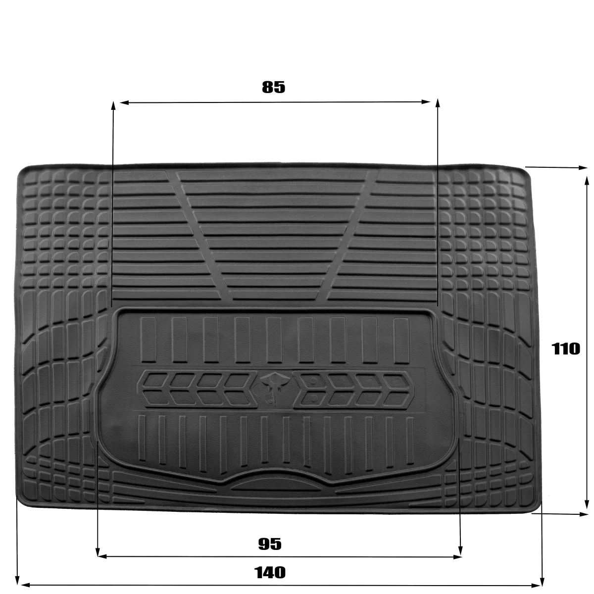 "Kofferraumwanne 3D TPE universal, 1400x1100mm, passgenauer Kofferraumschutz image"