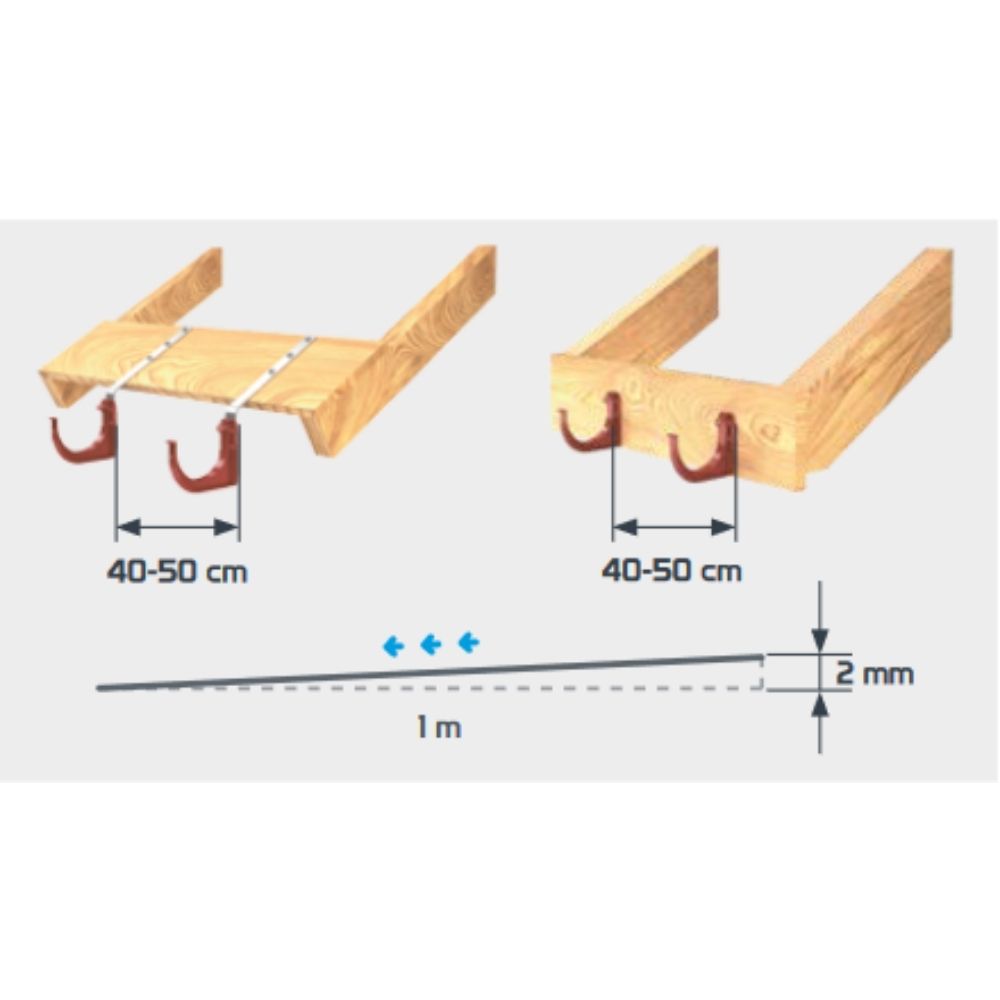 Bügel (PVC) braun System 63-6